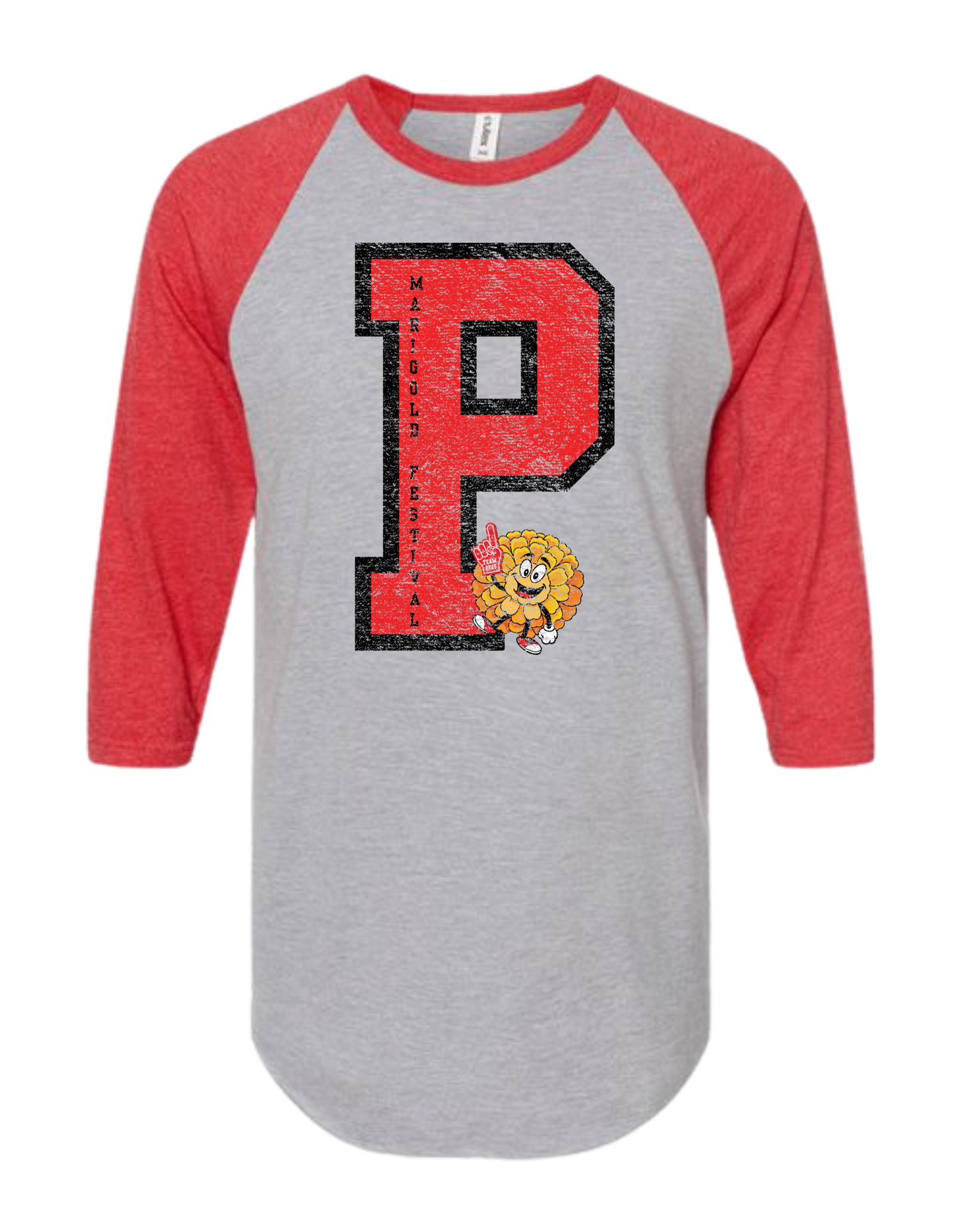 "P" Marigold Festival Raglan T-Shirt