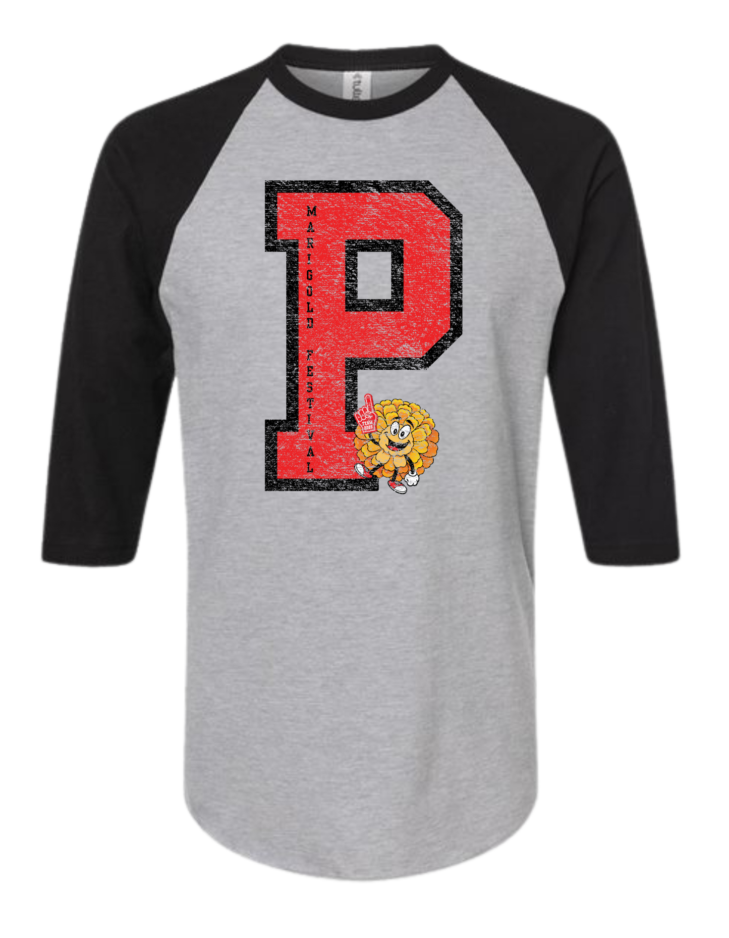 "P" Marigold Festival Raglan T-Shirt