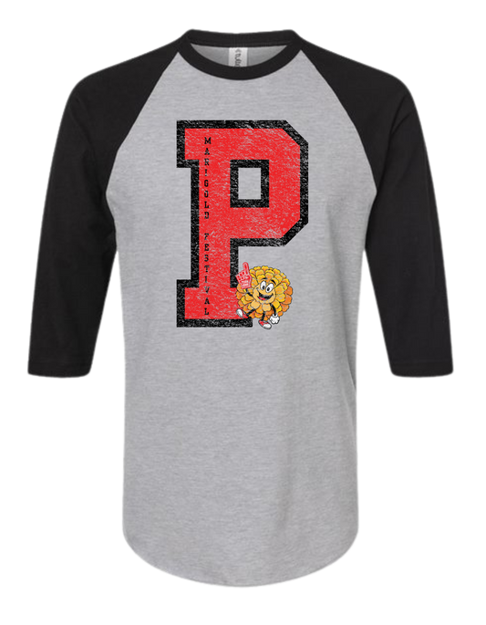 "P" Marigold Festival Raglan T-Shirt