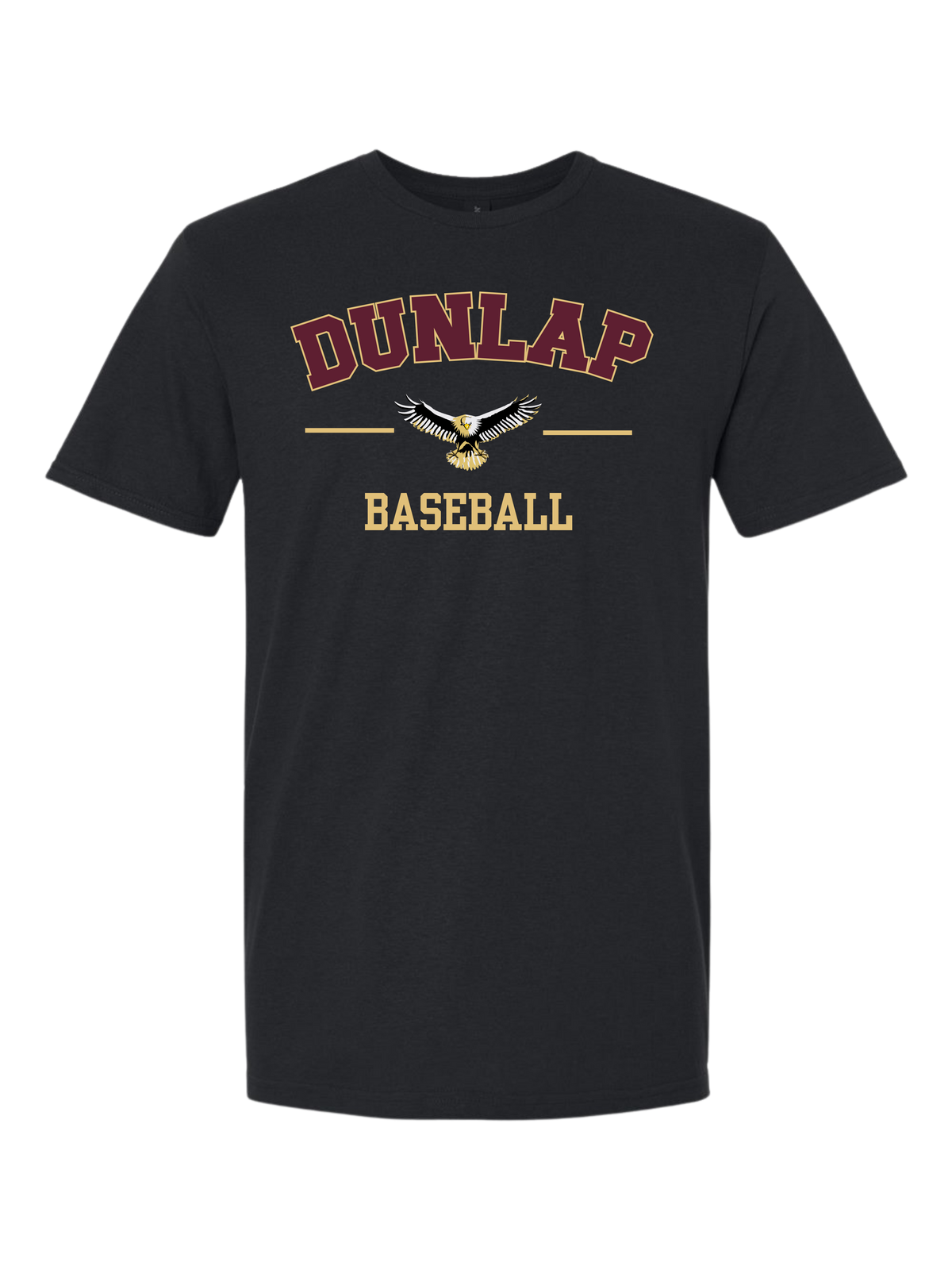 Maroon and Gold Dunlap Baseball