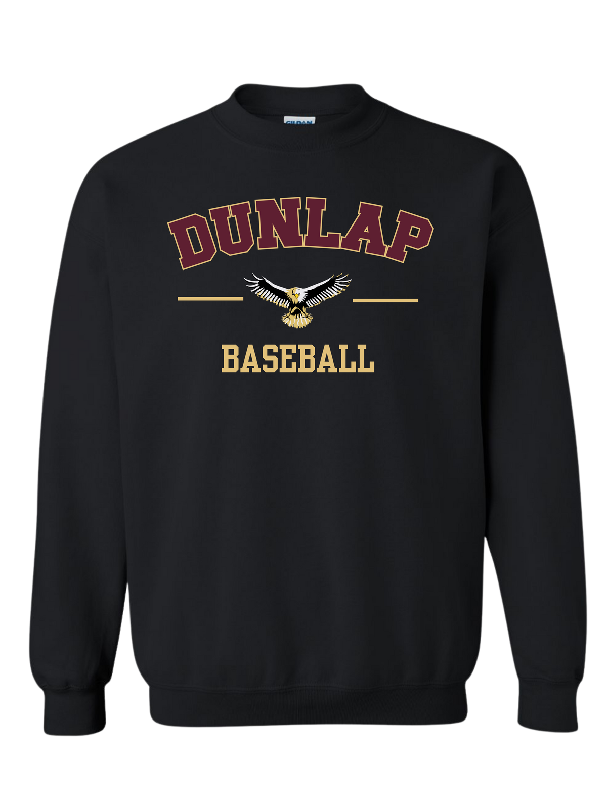 Maroon and Gold Dunlap Baseball