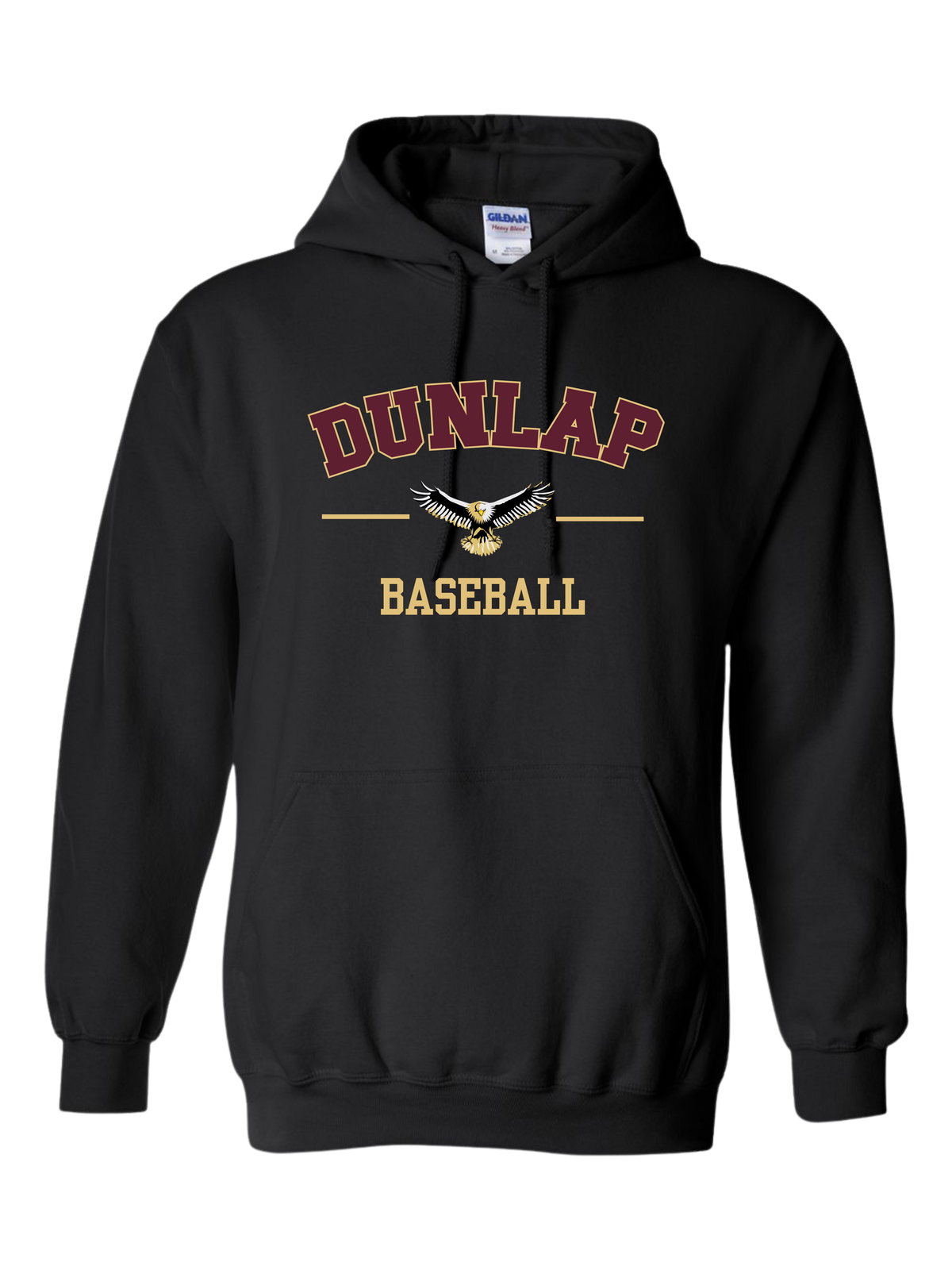 Maroon and Gold Dunlap Baseball