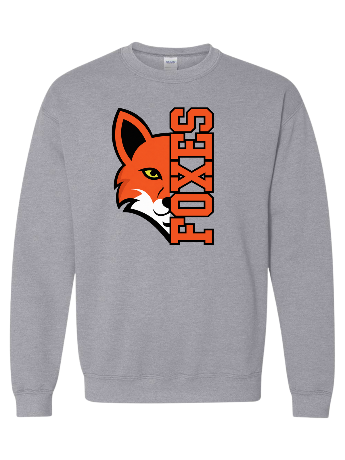Foxes Vertical Mascot