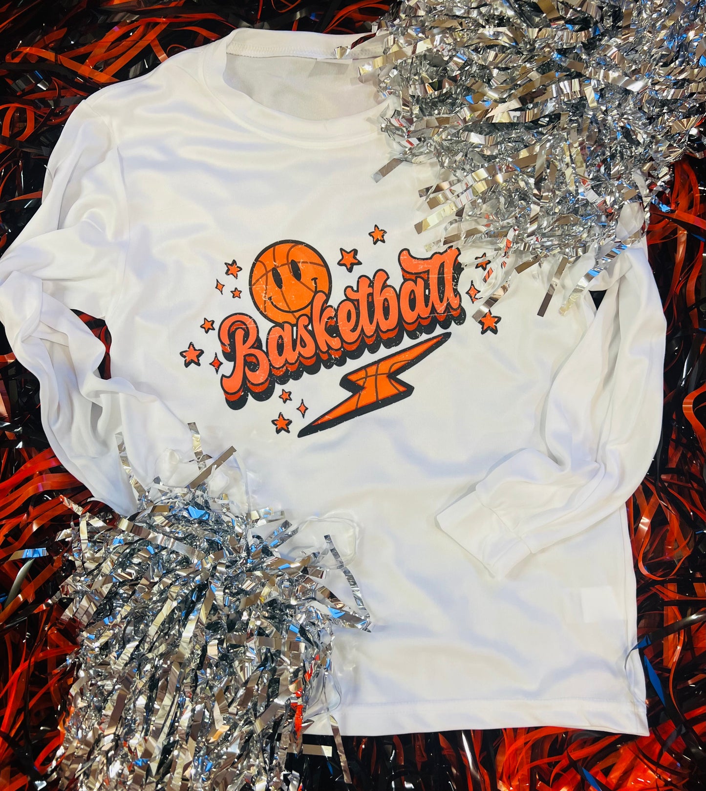 Basketball Smiley Bolt Tee/Long Sleeve Dri Fit