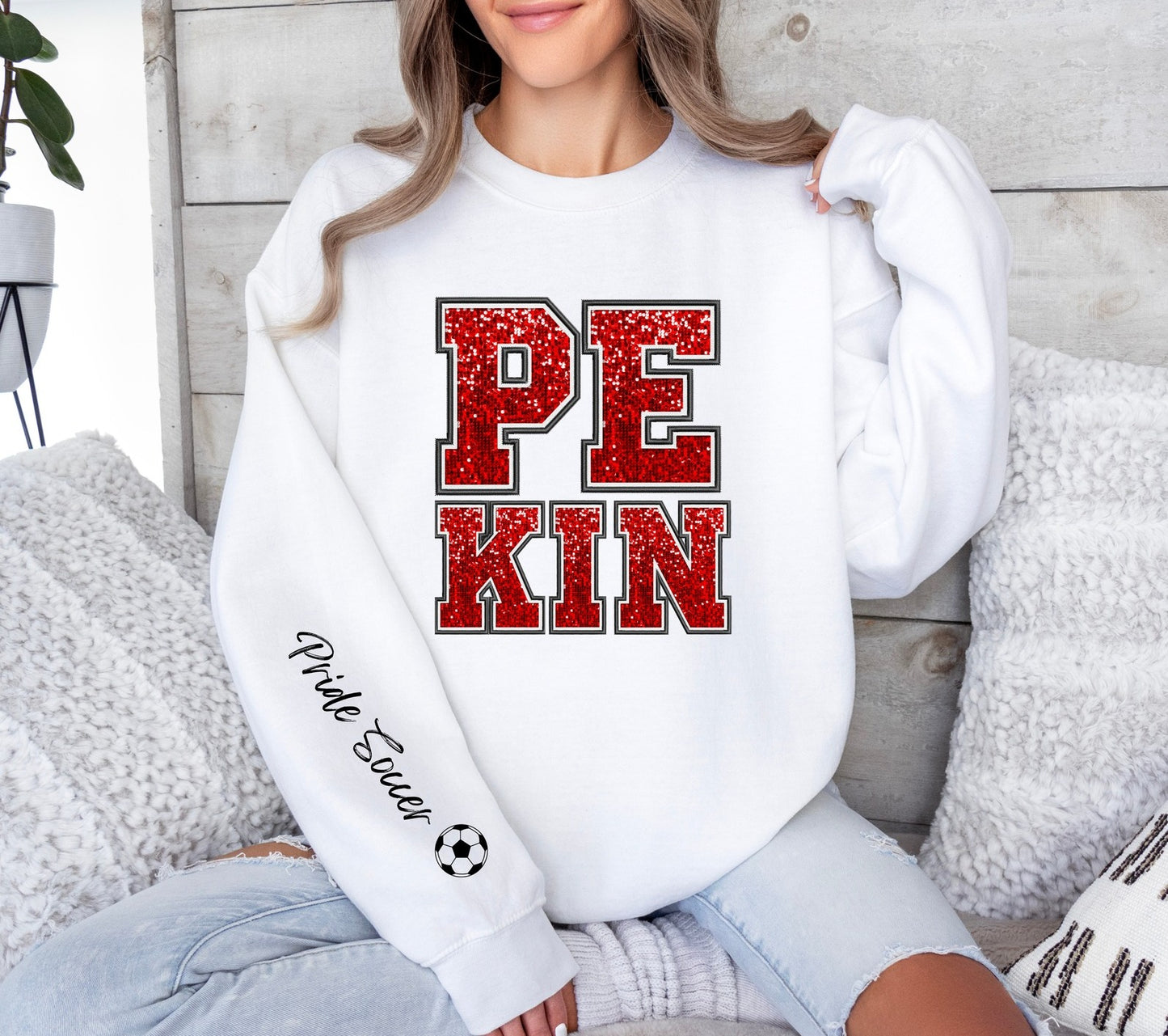 Pekin Faux Rhinestone Sweatshirt