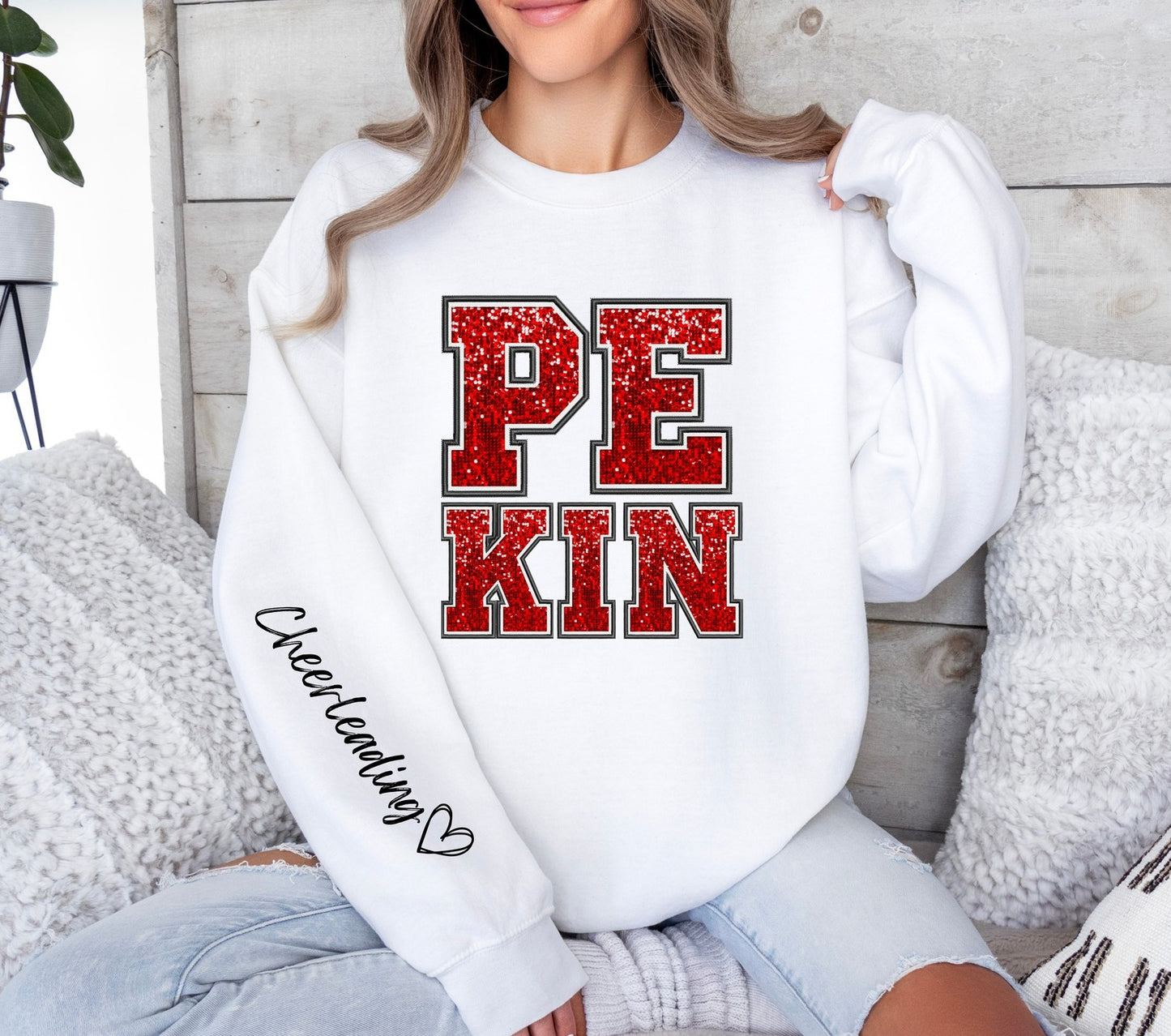 Pekin Faux Rhinestone Sweatshirt