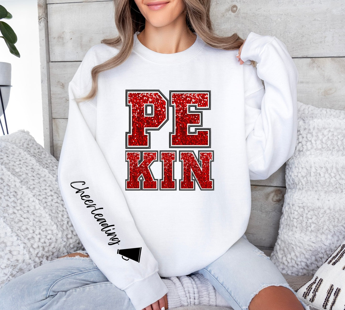 Pekin Faux Rhinestone Sweatshirt