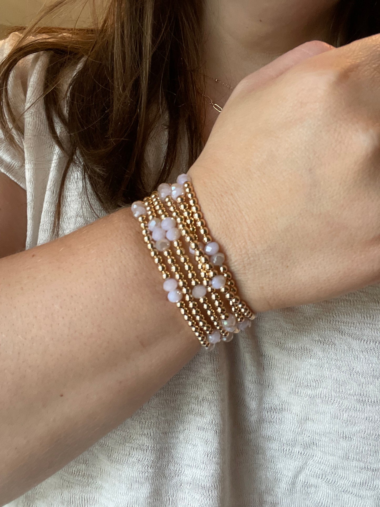 Glass Crystal Stretch Bracelet