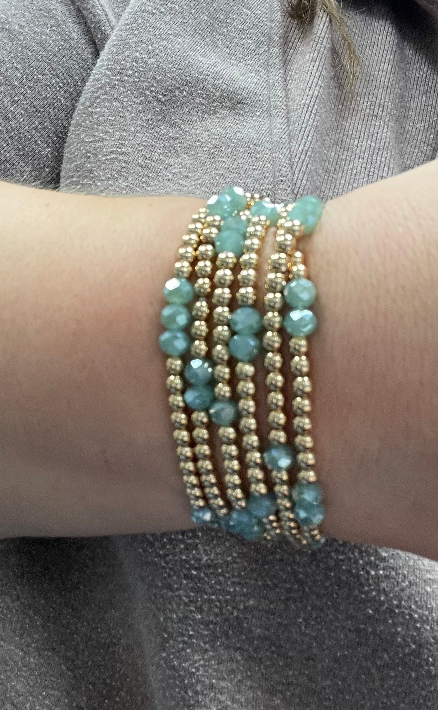 Glass Crystal Stretch Bracelet