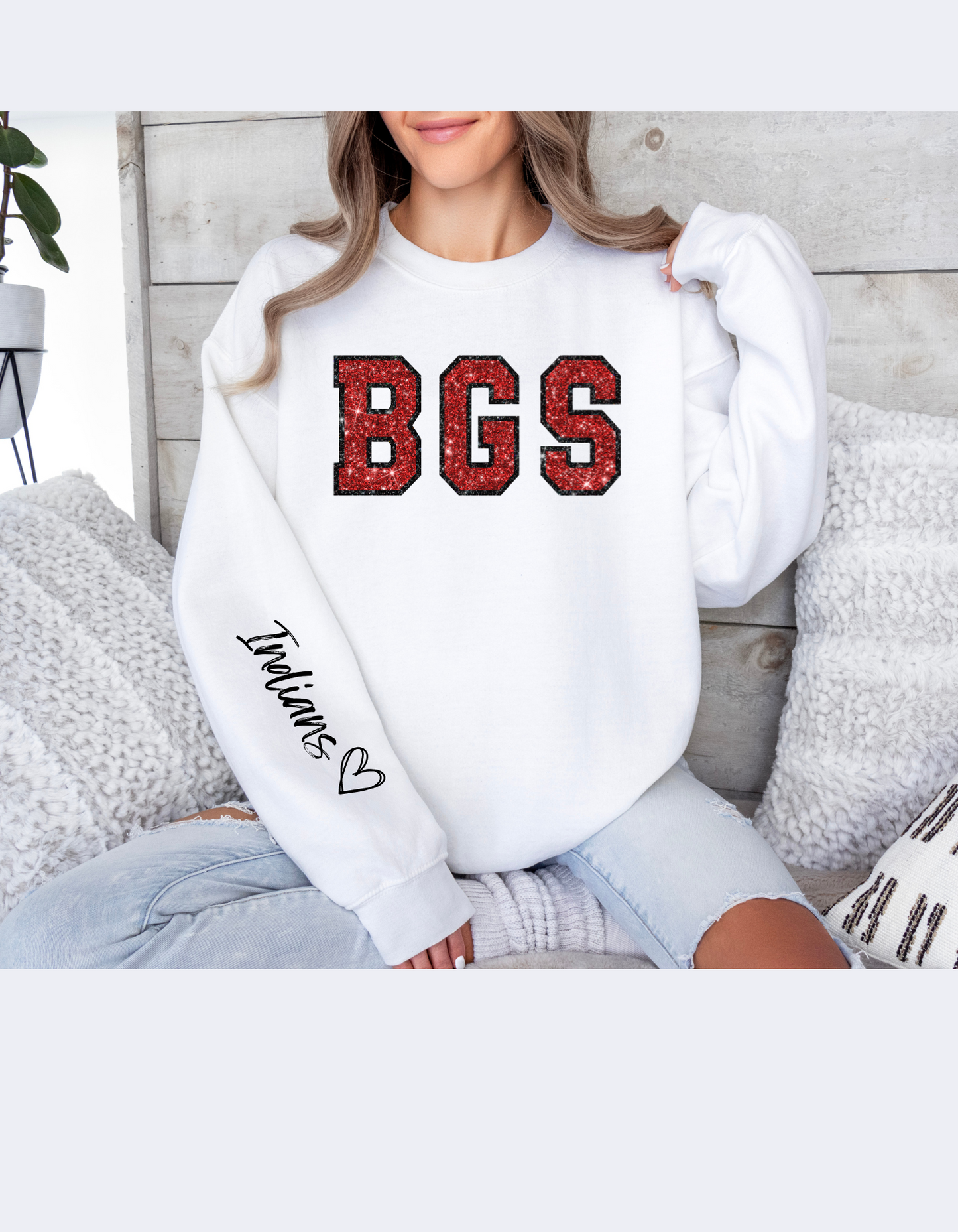 BGS Faux Rhinestone Sweatshirt